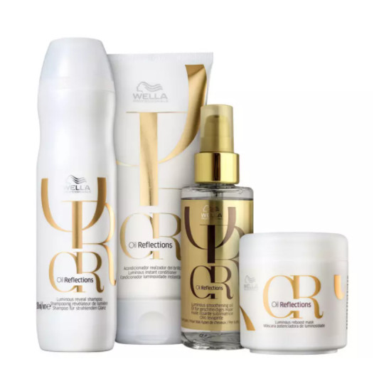 Kit Wella Professionals Oil Reflections - Shampoo e Condicionador + Máscara + Oil Reflections