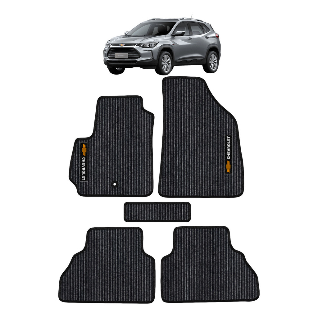 Kit de tapetes 5 peças específico Tracker Turbo 2020 21 22 23 24 2025 PVC
