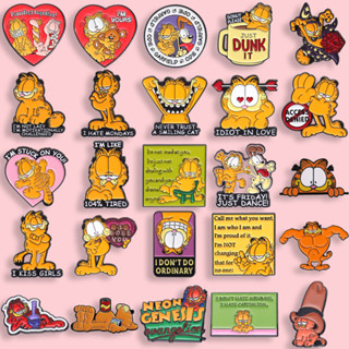 25 Garfield Esmalte Broches Mochilas Moda Acessórios De Roupas Presentes Para Amigos em Oferta na Shopee