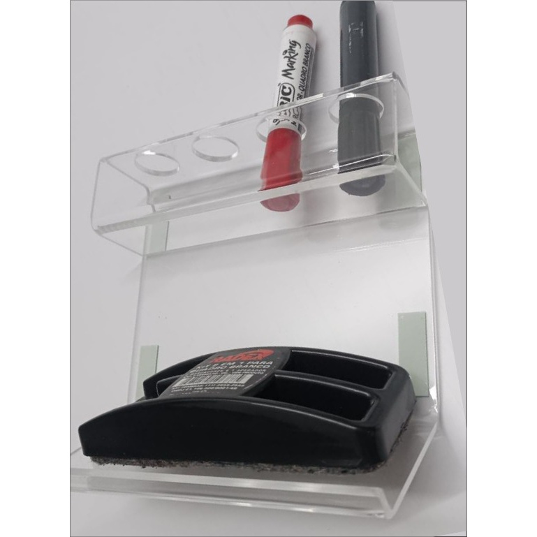 Suporte Acrílico Para Apagador P/ 04 Canetas Quadro Branco em Oferta na Shopee