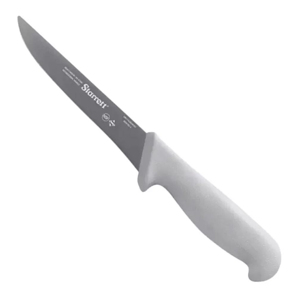 Faca de Desossa Lâmina Reta Larga 6'' Com Cabo Branco (BKW103-6) - Starrett em Oferta na Shopee