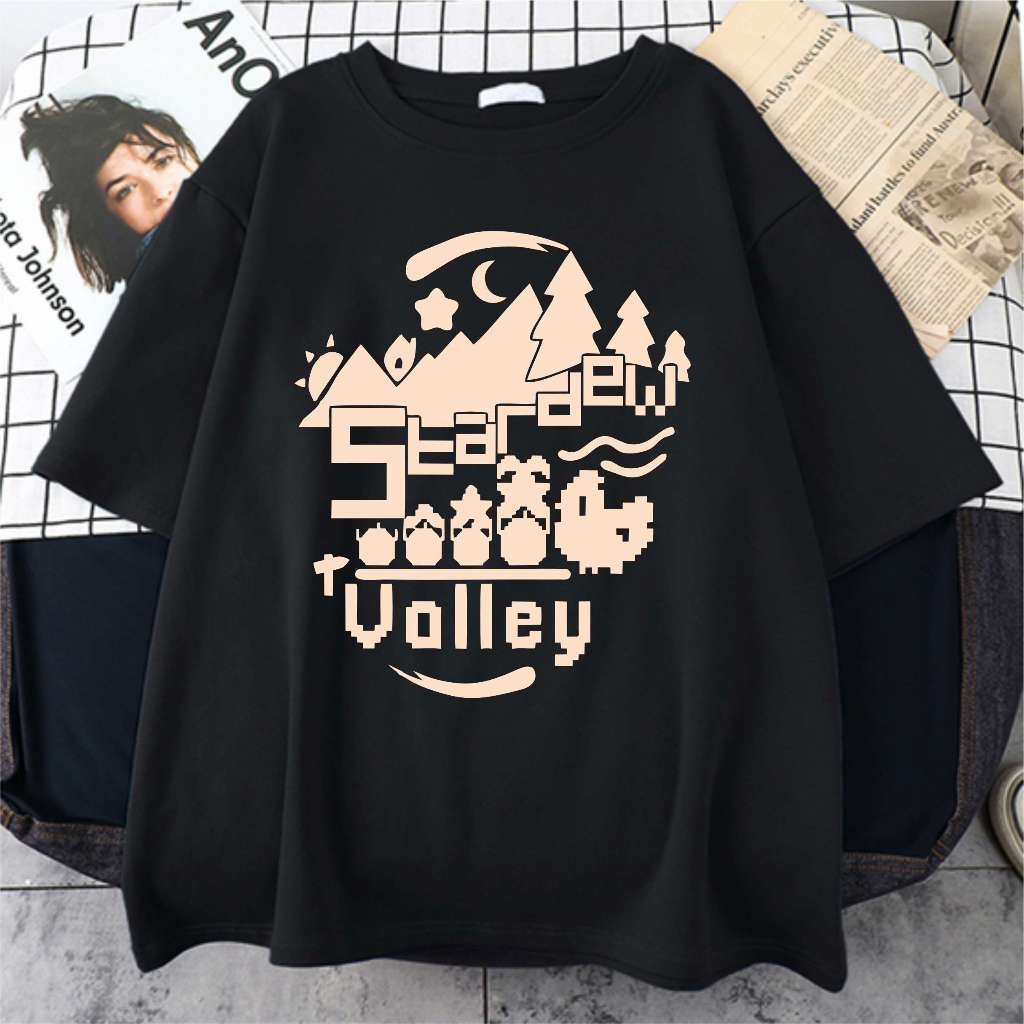 Camiseta Unissex Stardew Valley Game Camisa Algodão Confortável Envio Rápido em Oferta na Shopee