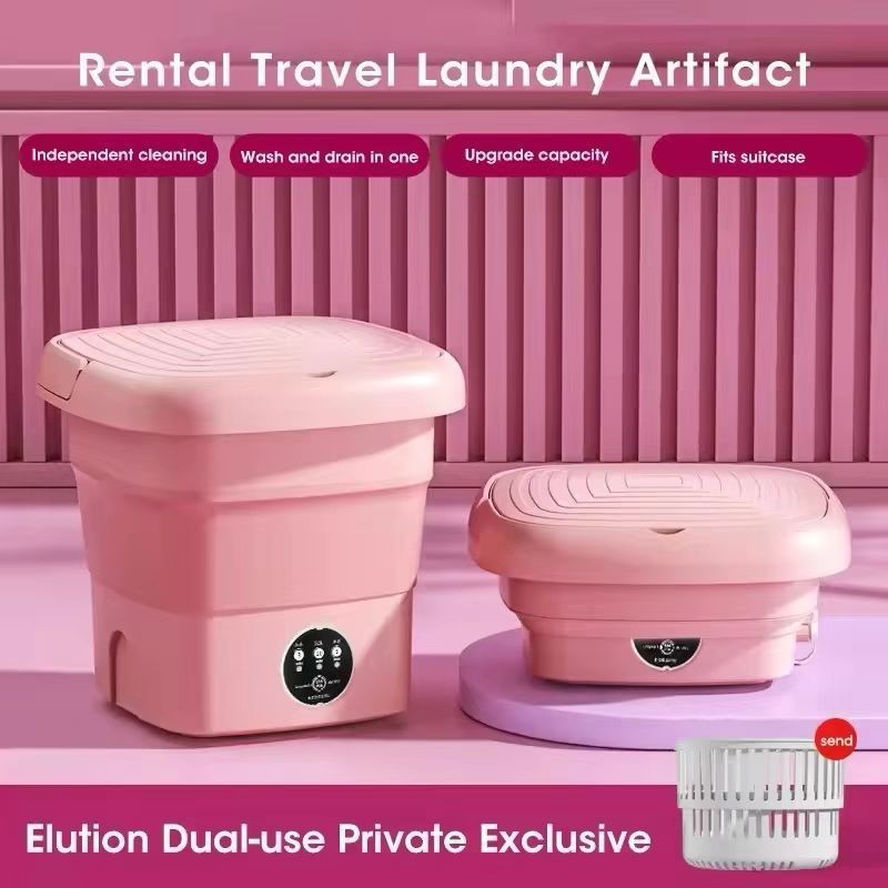 super Mini máquina de lavar roupa 11L dobrável portátil moderna máquina de lavar automáticaroupa interior de viagem