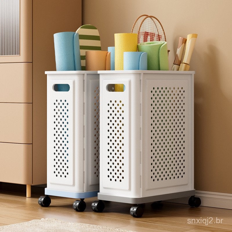 Yoga Mat Storage Basket Tube Fitness Sports Equipment Storage Rack Toy Storage Rack Badmin...