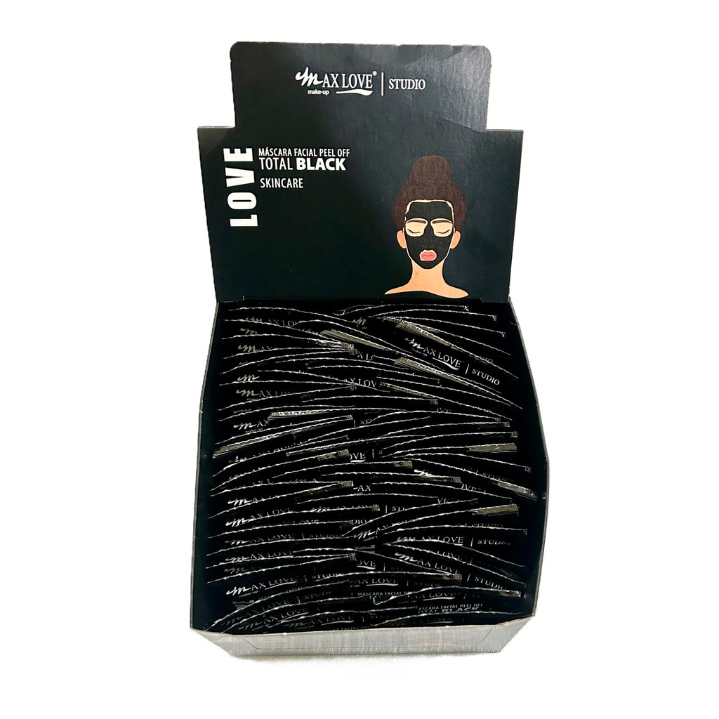 Kit C/10/15/20 Sortido De Max Love Máscara Facial Sachê Cor Black em Oferta na Shopee
