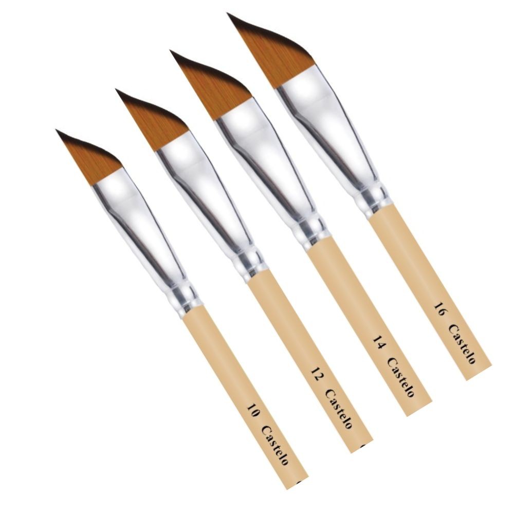 Pincel Tipo Faca Castelo C571 Série Branca