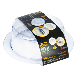 Porta Bolo 23,0 cm Cristal Linha Premium em Oferta na Shopee