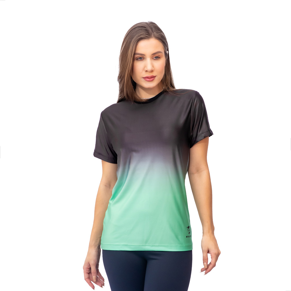 Blusa Feminina Elastano Camisa Dry Fit Academia Feminina Treino Proteção UV