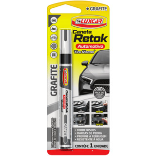 Luxcar Caneta Retok Tira Riscos Grafite Corrige Arranhões e Disfarça Danos na Pintura do Veículo em Oferta na Shopee