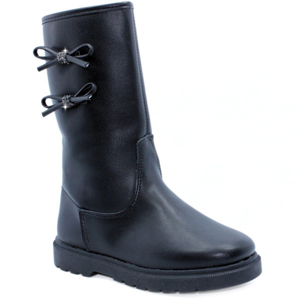 Bota Infantil Pé com Pé Guty Laços Menina - Preto