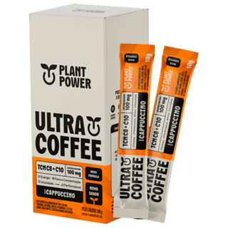 SUPLEMENTO PLANT POWER ULTRACOFFEE STICKS CAPPUCCINO 14X10G em Oferta na Shopee