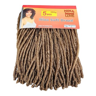 Cabelo Nina Castanho 5pcs Completa Cabeça 360gr  Crochet Braids Cacheado Volumoso Natural Entrelace em Oferta na Shopee