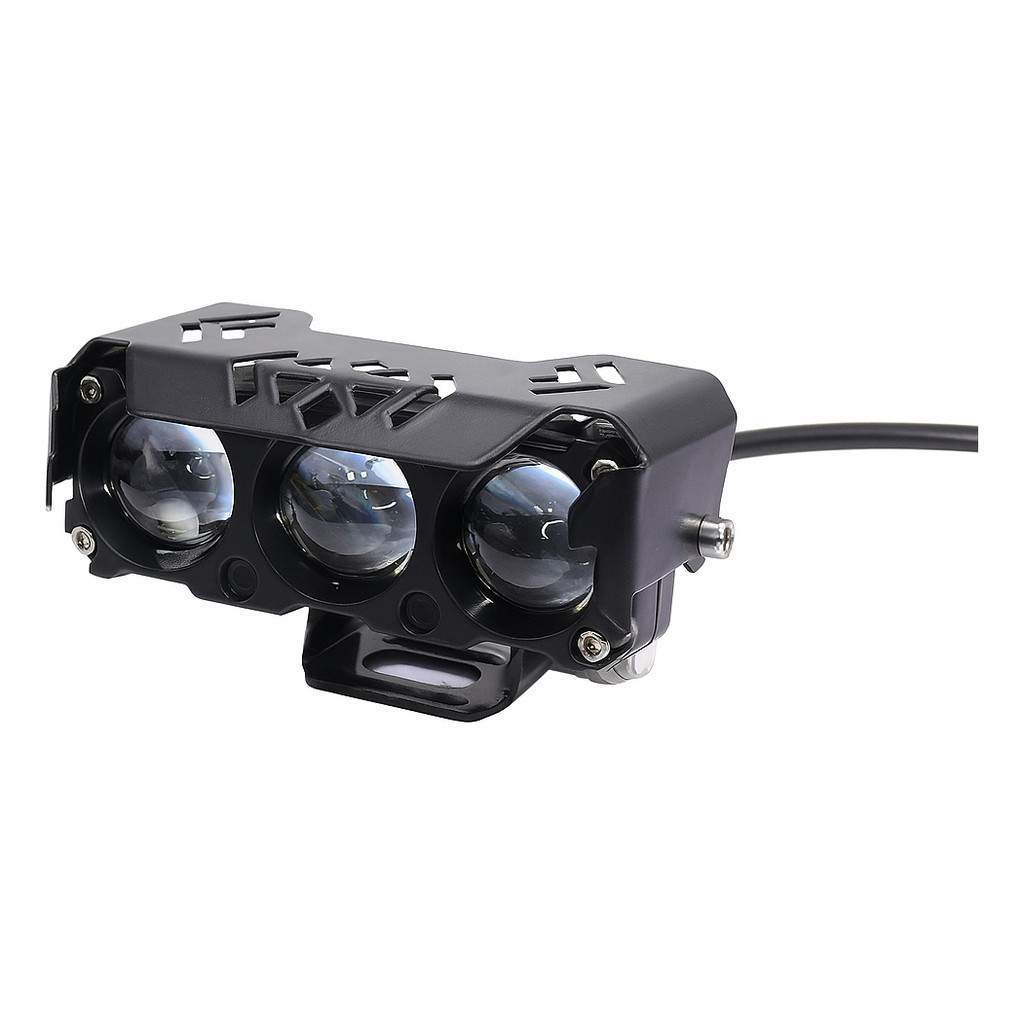 Farol Auxiliar De Led 30w Prova Dágua Com 3 Led 9-50v Ip67 em Oferta na Shopee