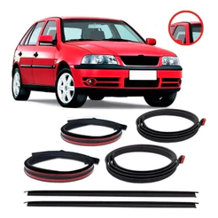 Par Kit Friso Do Teto Pingadeira Borracha Gol G3 G4 4 Portas
