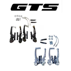 Freio Bicicleta GTS COMPLETO PRETO OU CROMADO V-brake Orbital Aluminio Tipo Logan completo