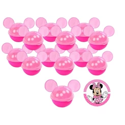 kit c/12 Porta Mix Minnie Rosa Festa Lembrancinha