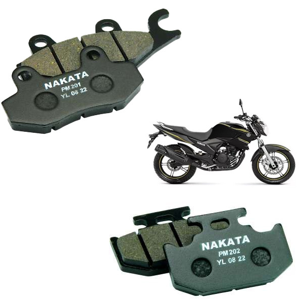Kit Pastilhas Freio Dianteira e Traseira Fazer 250 2010 a 15