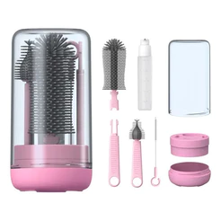 Kit de Escovas de Silicone 4 em 1 para Limpeza de Copo Garrafa – Portátil
