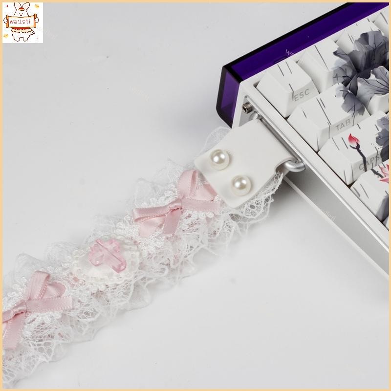 Alça Ergonômica Para Teclado , Corda Adesiva Tecido Renda Elegante , Fácil Anexar E Desanexar Carro Confo