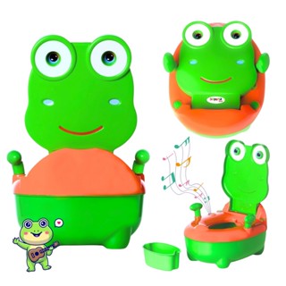 Troninho Penico Infantil Musical Sapinho Verde - Replay Kids em Oferta na Shopee
