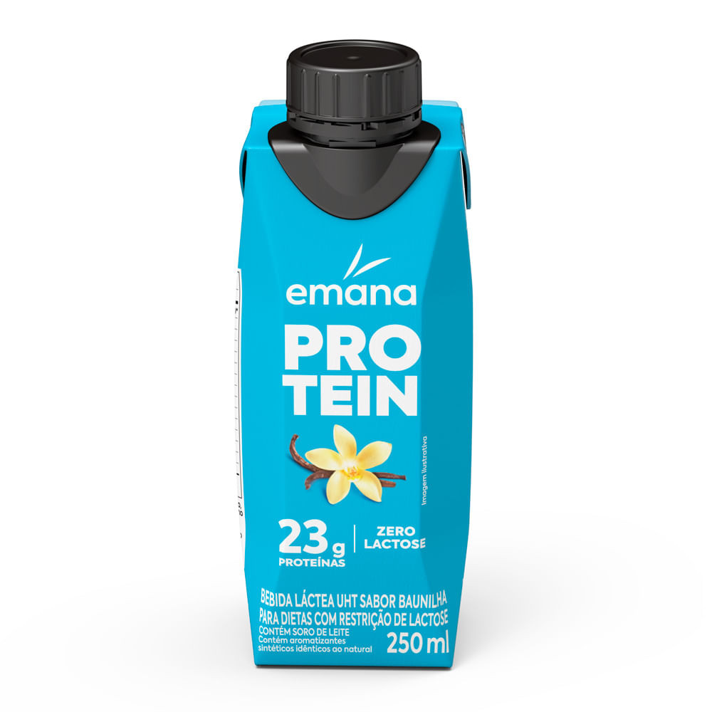 Bebida Láctea Emana Protein Sabor Baunilha com 23g de Proteínas 250ml - Health