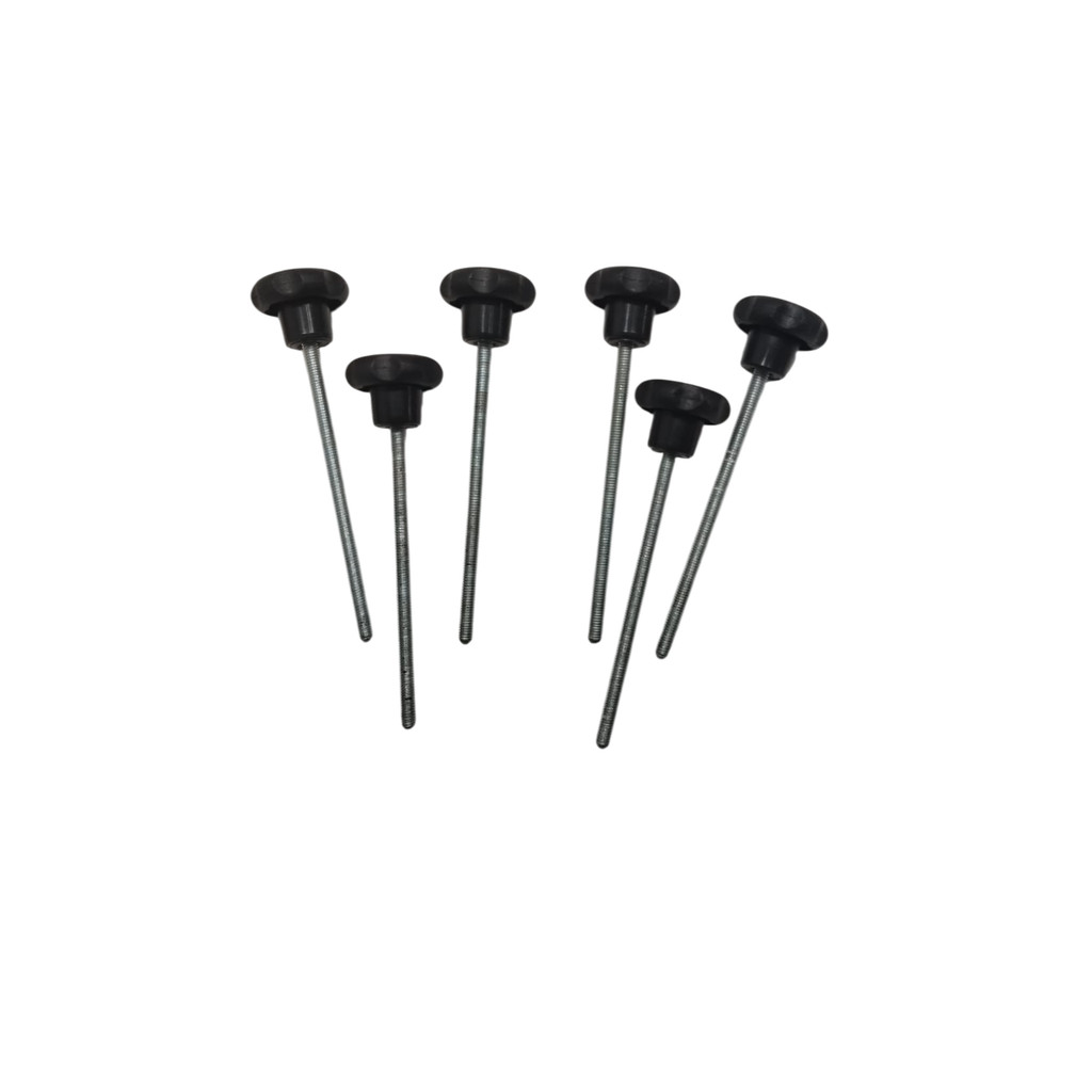Parafuso com Manípulo 5mm X 110mm para Bumbo de Bateria 6un