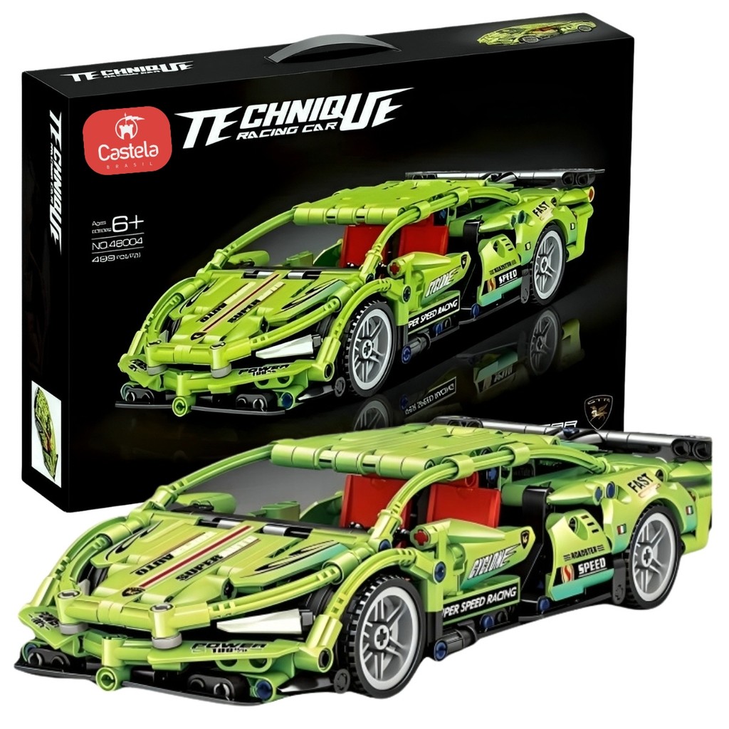 Carro de Corrida Blocos Montar 499 Peças Racing CBS0096 Castela