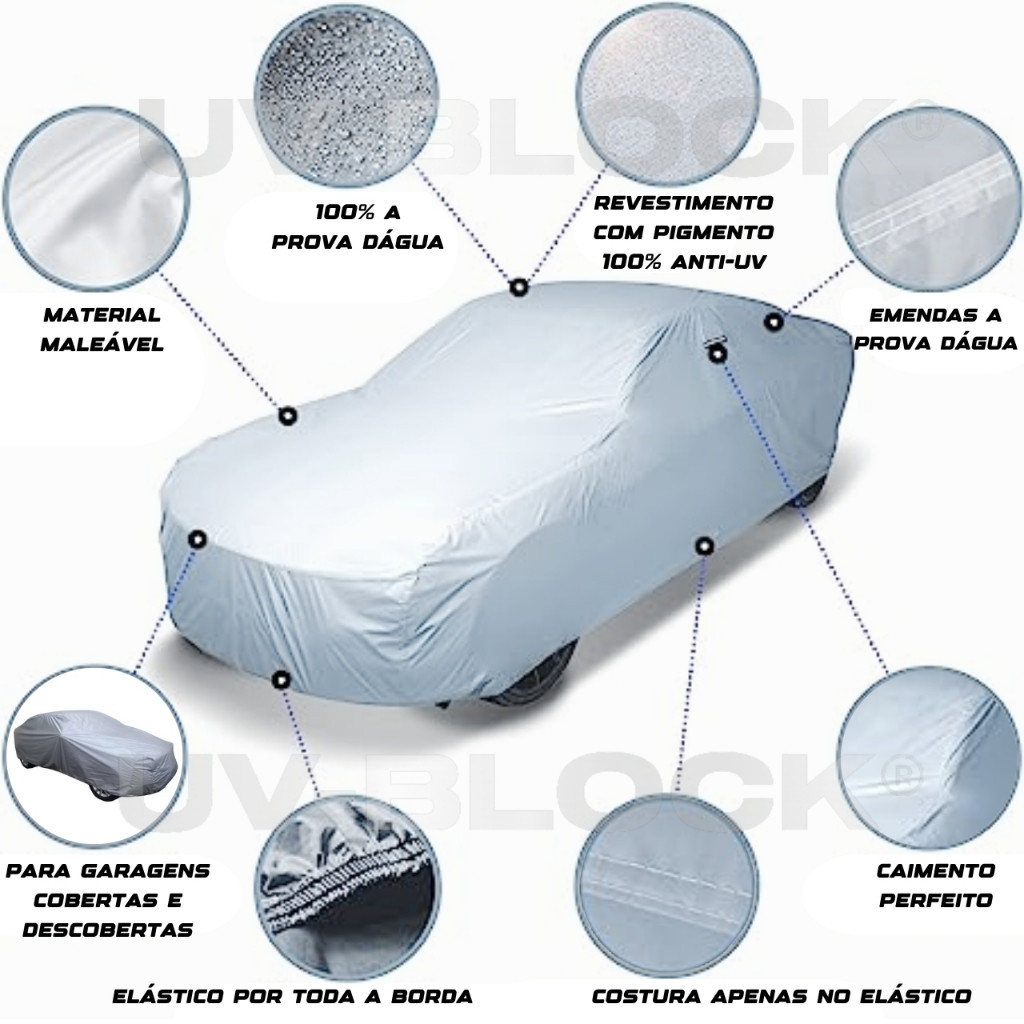 Capa Carro Chevrolet Corsa Wind HATCH - Lona Impermeável ANTI UV Bloqueia Sol & Chuva