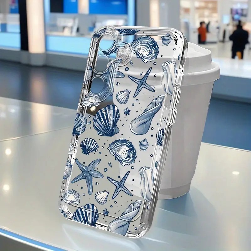 Capinha Capa transparente Anti-impacto Mar Desenho para Redmi POCO F3 F5 X4 11 12 Note 12 Pro 5G 12S 4G 13 k70e em Oferta na Shopee