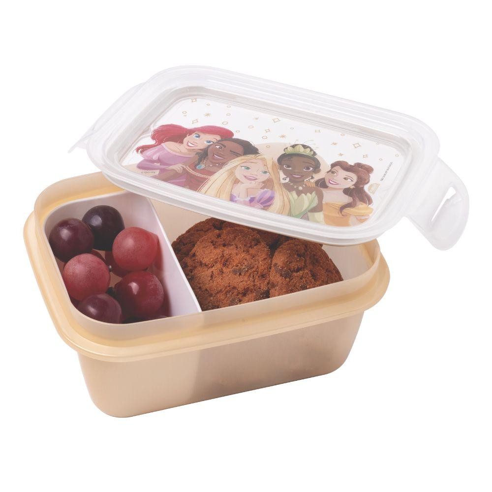 Marmita Princesas Hermética Divisória Lancheira Plasútil em Oferta na Shopee