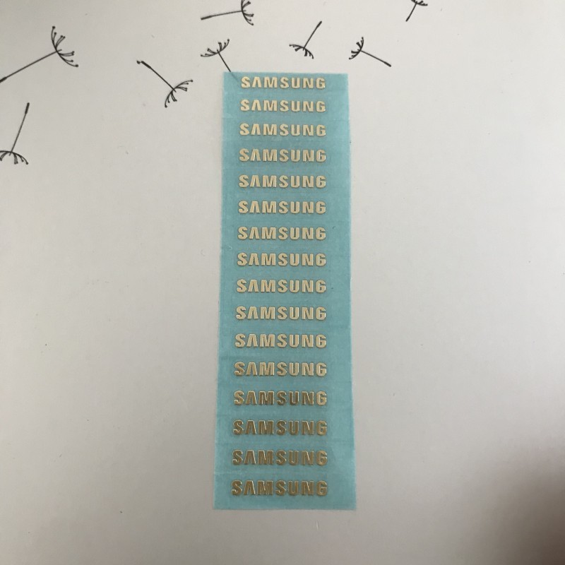 Adesivo de Letras Samsung Emblemas 3d [Ouro]
