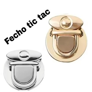 Fecho  Tic Tac P/ Bolsa  Agenda e Carteira E Artesanato em Geral em Oferta na Shopee