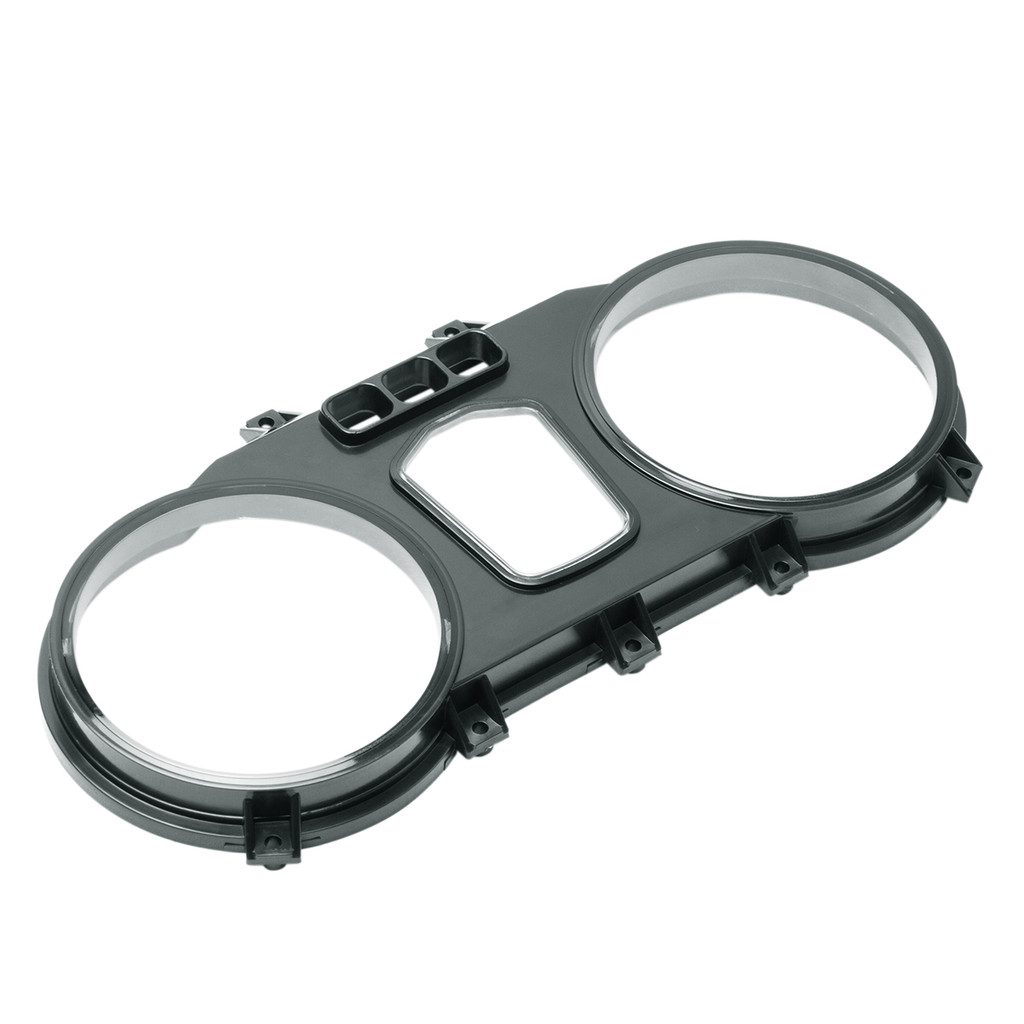 Carcaça Intermediária Painel CBX 250 Twister 2002‑2008 Cromo Forte – ABS Preto