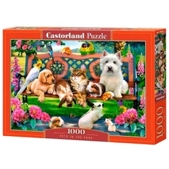 Puzzle 1000 Peças Pets no Parque - Castorland Importado 1044062