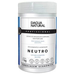 Pote Creme De Massagem Corporal Hidratante Dagua Natural Neutro 1kg Sem Perfume Hidratação