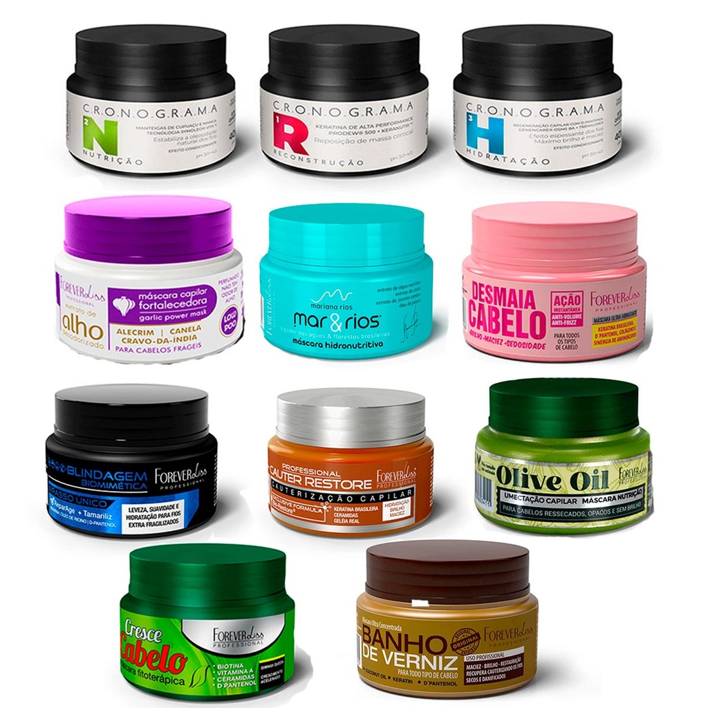 Mini Mascara Cronograma Capilar Forever Liss 40g