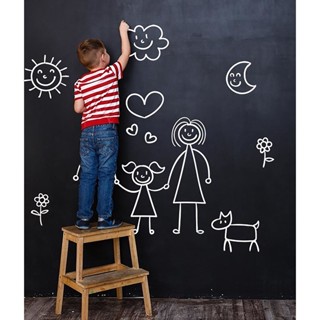 Adesivo Lousa Preto Papel De Parede Fosco 45 cm x 2 Metros Acompanha Kit 5 Giz em Oferta na Shopee