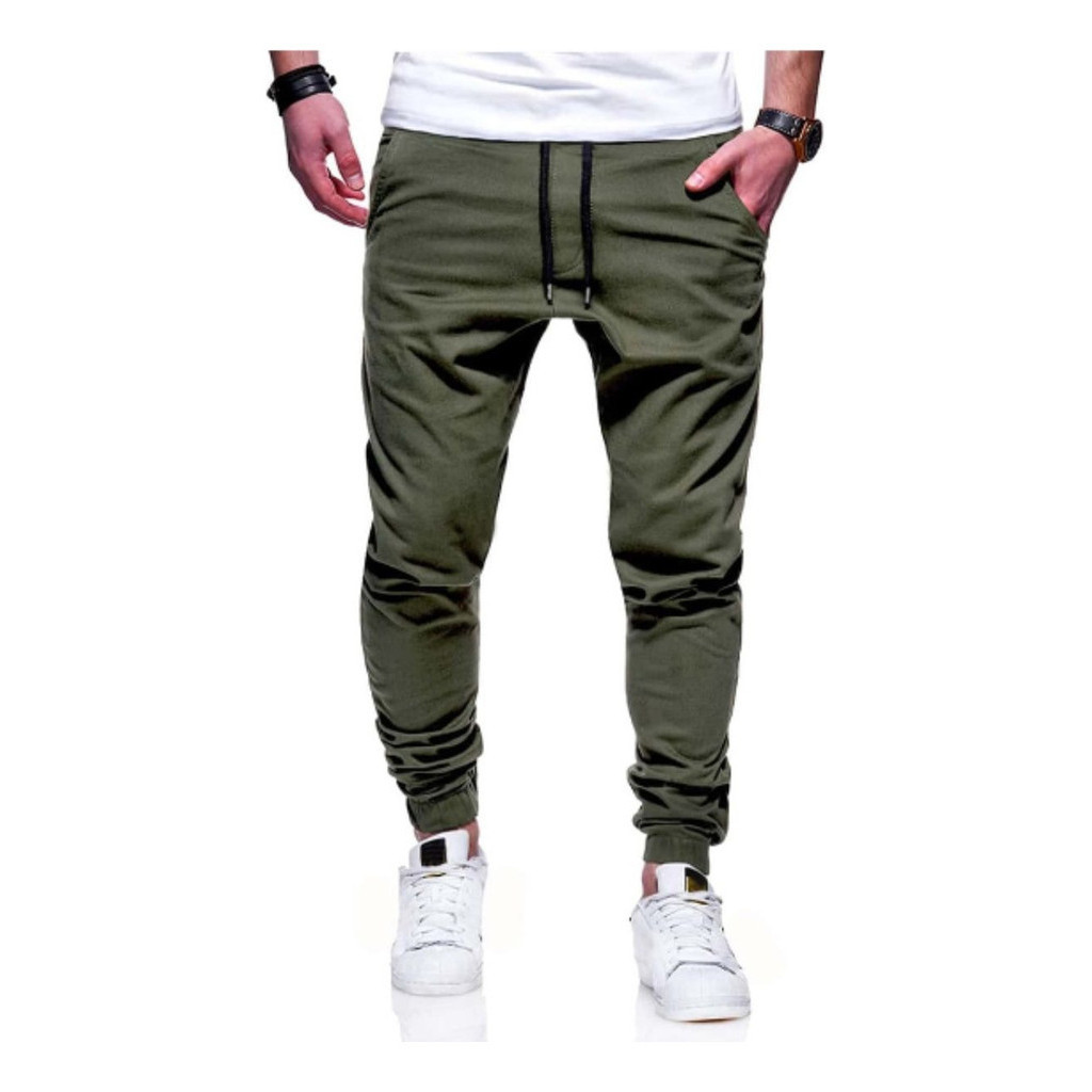 Calça Jogger Sarja Jean Camuflada Masculina A Pronta Entrega