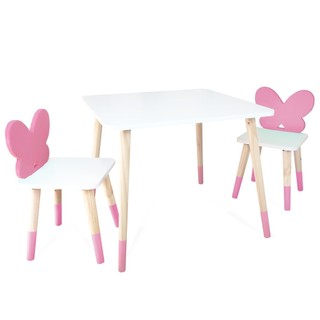 Kit Mesa e 2 Cadeiras Infantil Borboletinha em Oferta na Shopee