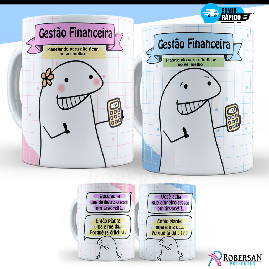 Caneca Personalizada Gestão Financeira Gerente Financeiro Gestor Gestora Financeira Finanças Flork