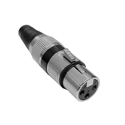 Conector Plug Xlr Fêmea Canon Para Áudio Skypix Linha - CF3009