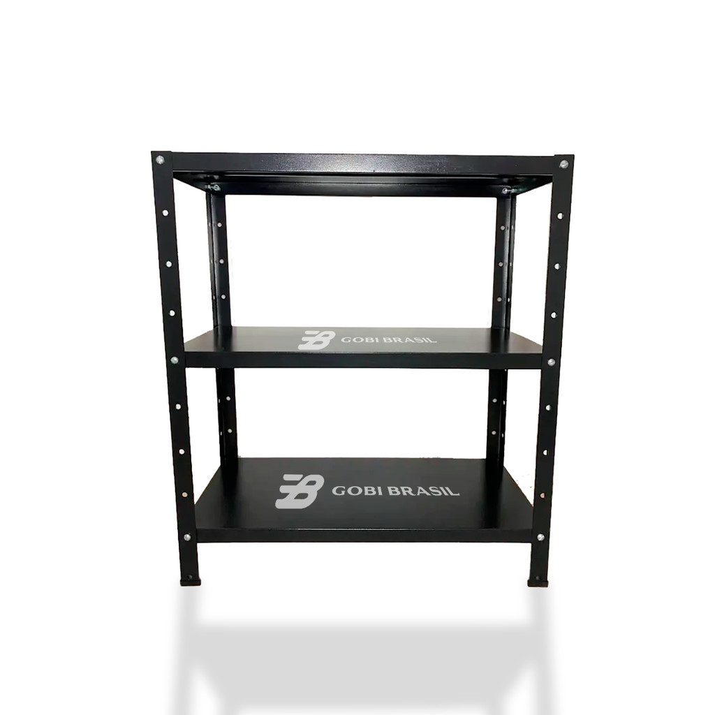 Detalhes do Estante De Aço Armário Multiuso 60cm 3 Bandejas Resistente