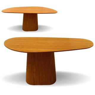 Mesa De Jantar Modelar Orgânica Bumerangue Em Freijo 1.40x90cm em Oferta na Shopee