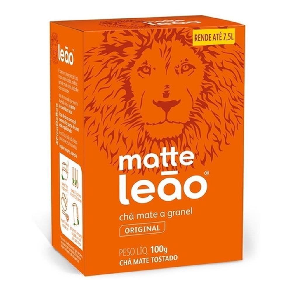 Leão Chá Matte Granel Natural 100G em Oferta na Shopee