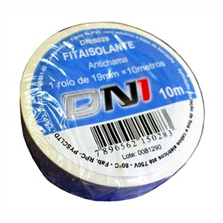 Fita Isolante em PVC Branca 10m - DNI 5028 em Oferta na Shopee