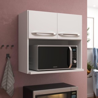 Armário Aéreo Modulado Para Microondas Fidelitá Viena 70cm 2 Portas Branco em Oferta na Shopee