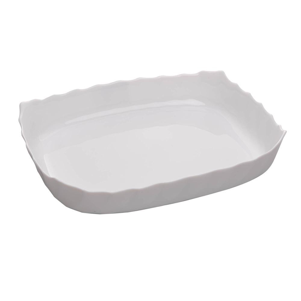 Refratário Wolff de Vidro Opalino Smart Branco 33cm x 26cm - Home & Living