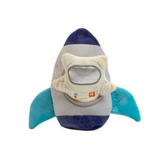 brinquedo pelúcia foguete com astronautas para cães e gatos pet - oikos animal em Oferta na Shopee