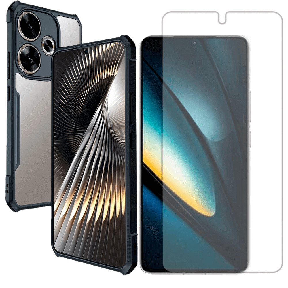 Capa Airbag Para Xiaomi Poco F6 5G + Pelicula Hidrogel