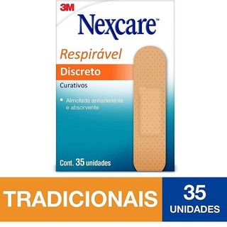 Curativos Tradicionais Nexcare 35 Unidades em Oferta na Shopee
